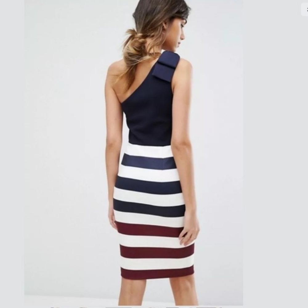 New Ted Baker One Shoulder Dress - Picture 3 of 8